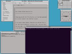 MkLinux with the OPENLOOK virtual window manager
