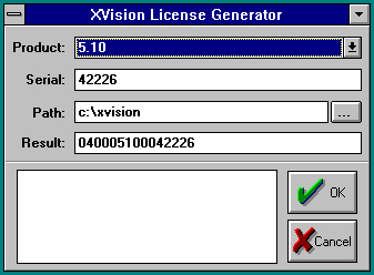 License generator written in Borland C++